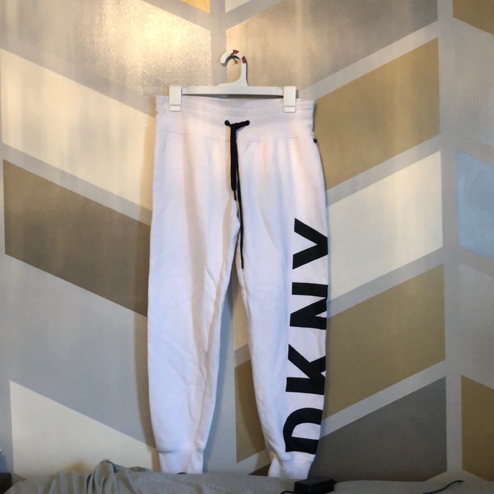 DNK White Comfy Sweatpants